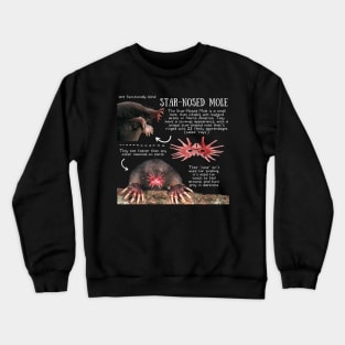 Animal Facts - Star-nosed Mole Crewneck Sweatshirt